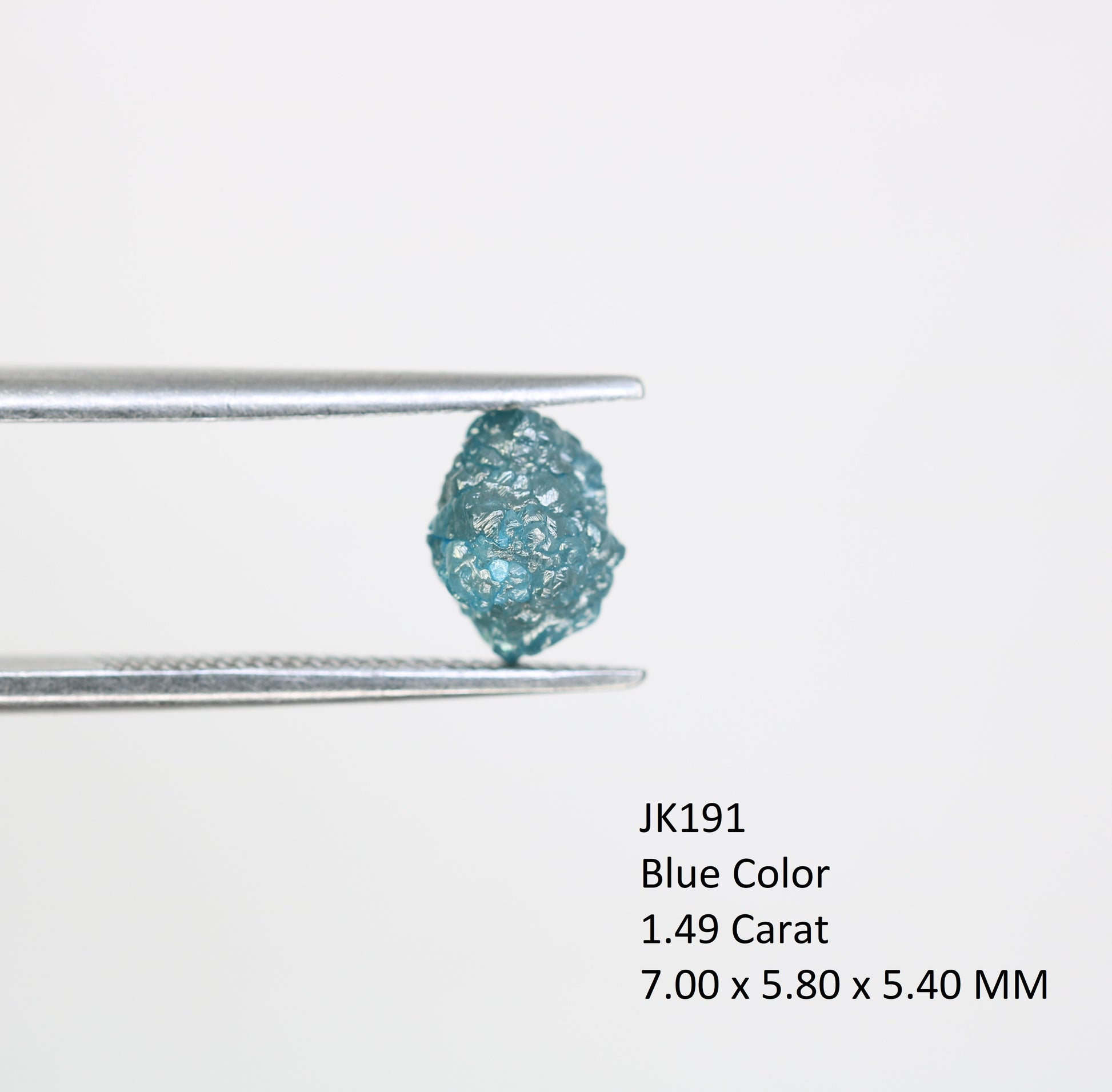 1.49 CT Rough Blue Irregular Cut Raw Diamond For Engagement Ring - JayKrishna Diamond