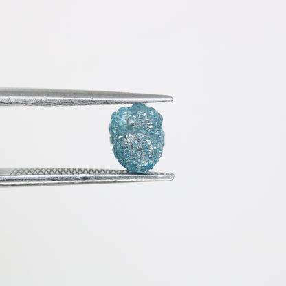 1.55 CT Rough Irregular Cut Blue Raw Diamond For Engagement Ring - JayKrishna Diamond