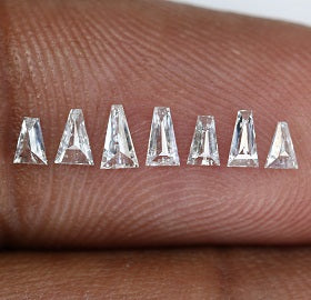 Unique 0.41 CT Tapered Cut Salt & Pepper Diamond | Perfect for Engagement Rings - JayKrishna Diamond