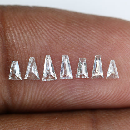 Unique 0.41 CT Tapered Cut Salt & Pepper Diamond | Perfect for Engagement Rings - JayKrishna Diamond