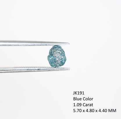 1.09 CT Uncut Rough Blue Diamond For Engagement Ring - JayKrishna Diamond