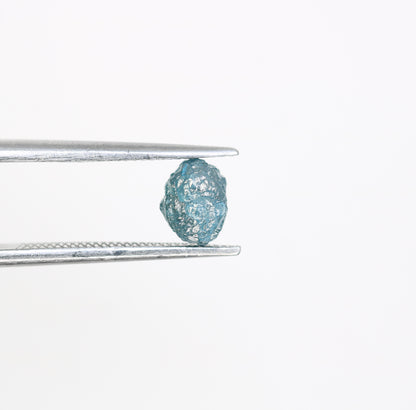 1.09 CT Uncut Rough Blue Diamond For Engagement Ring - JayKrishna Diamond