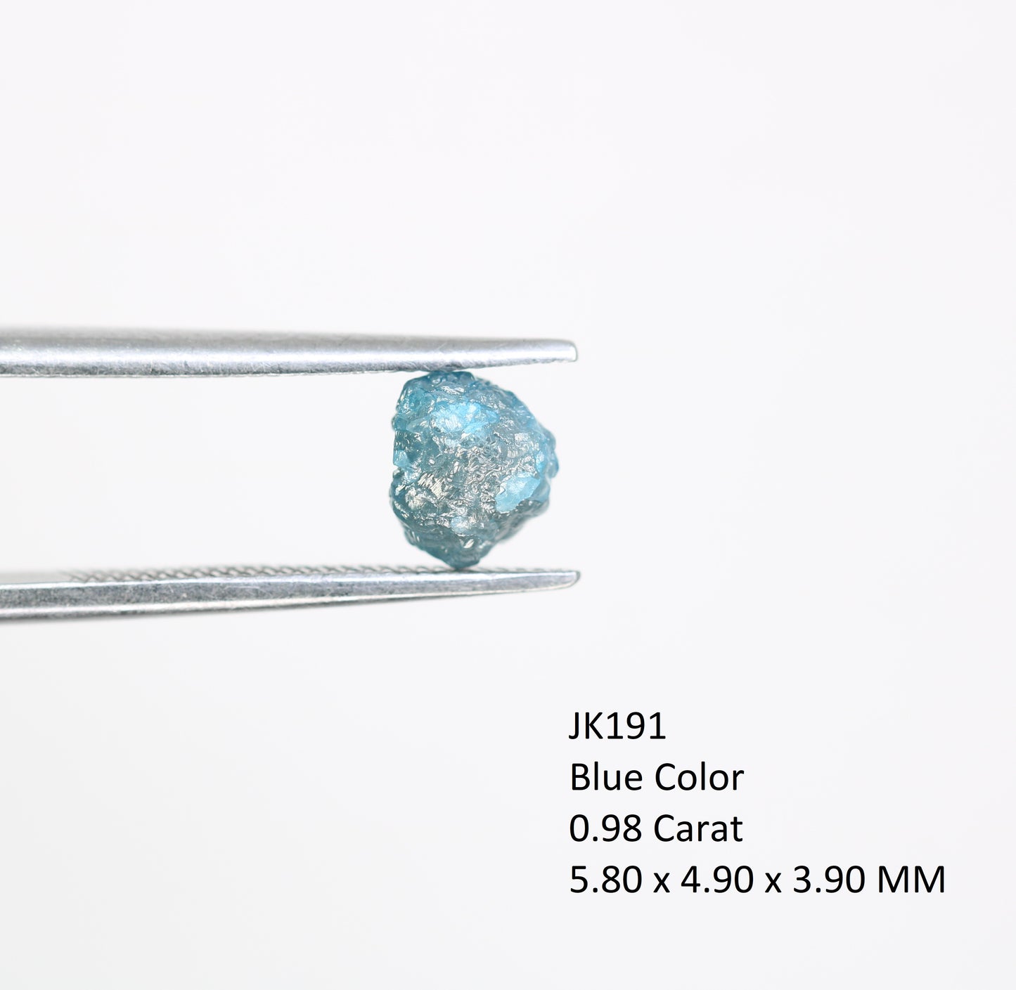 0.98 CT Rough Uncut Blue Diamond For Engagement Ring - JayKrishna Diamond