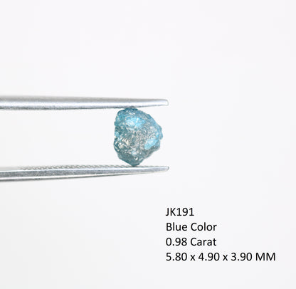 0.98 CT Rough Uncut Blue Diamond For Engagement Ring - JayKrishna Diamond