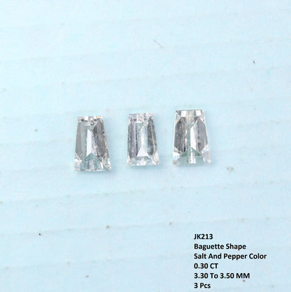 0.30 CT Salt and Pepper Baguette Cut Diamond – Perfect for Engagement Rings | Unique Salt and Pepper Baguette Diamond Jewelry - JayKrishna Diamond