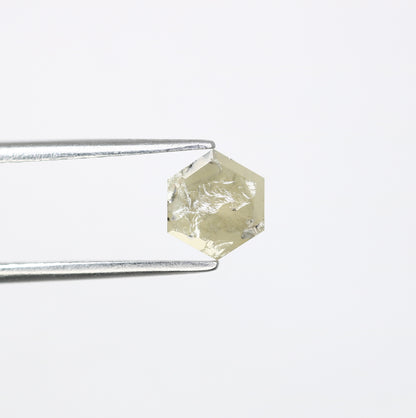 0.71 CT Hexagon Cut Grey Natural Diamond For Engagement Ring - JayKrishna Diamond