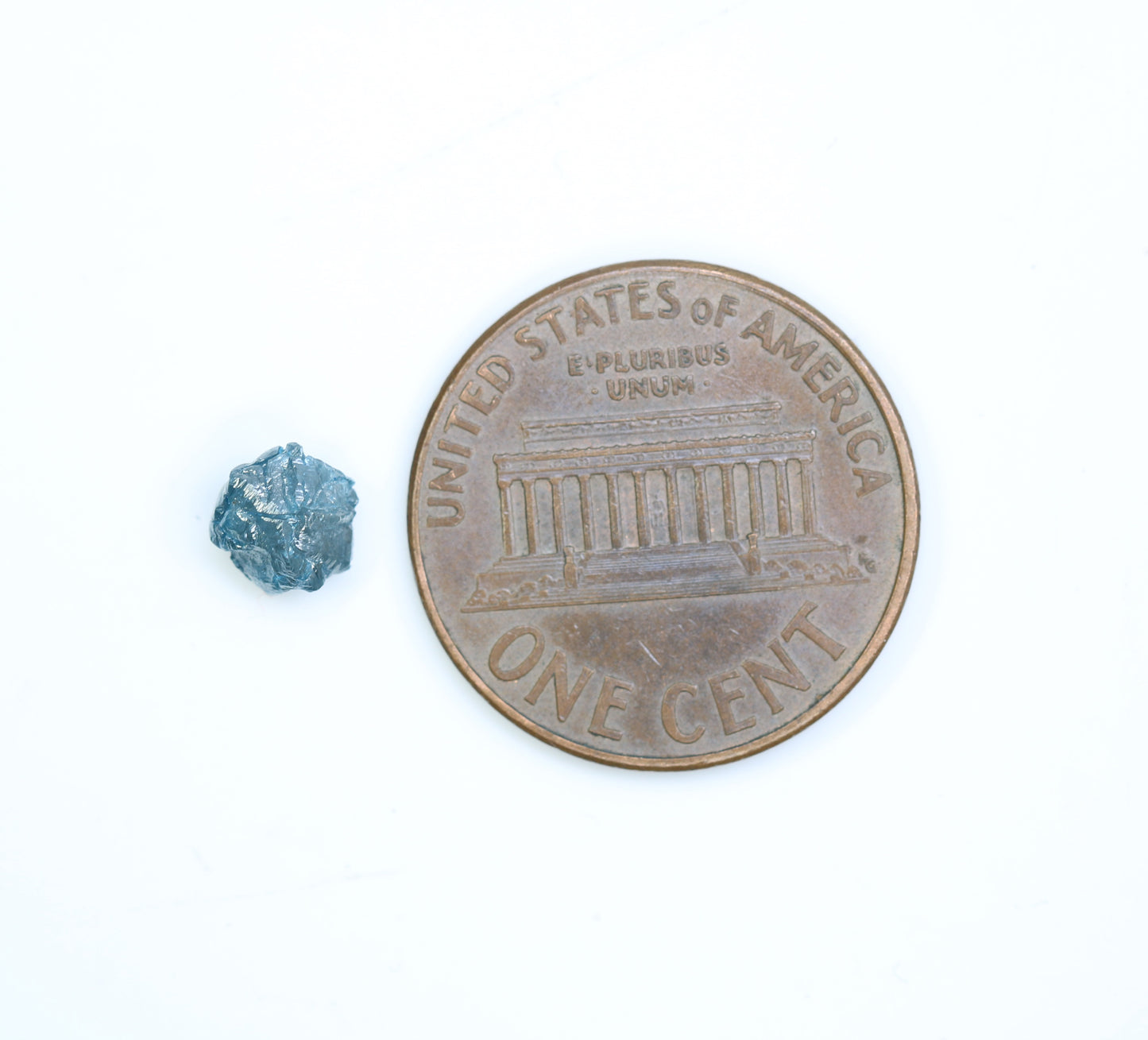 0.93 CT Rough Raw Irregular Cut Blue Diamond For Engagement Ring - JayKrishna Diamond