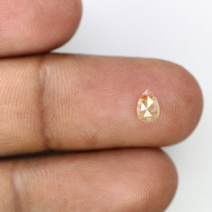 0.60 CT Natural Peach Pear Cut Diamond for a Stunning Engagement Ring: Unique Gemstone Jewelry - JayKrishna Diamond