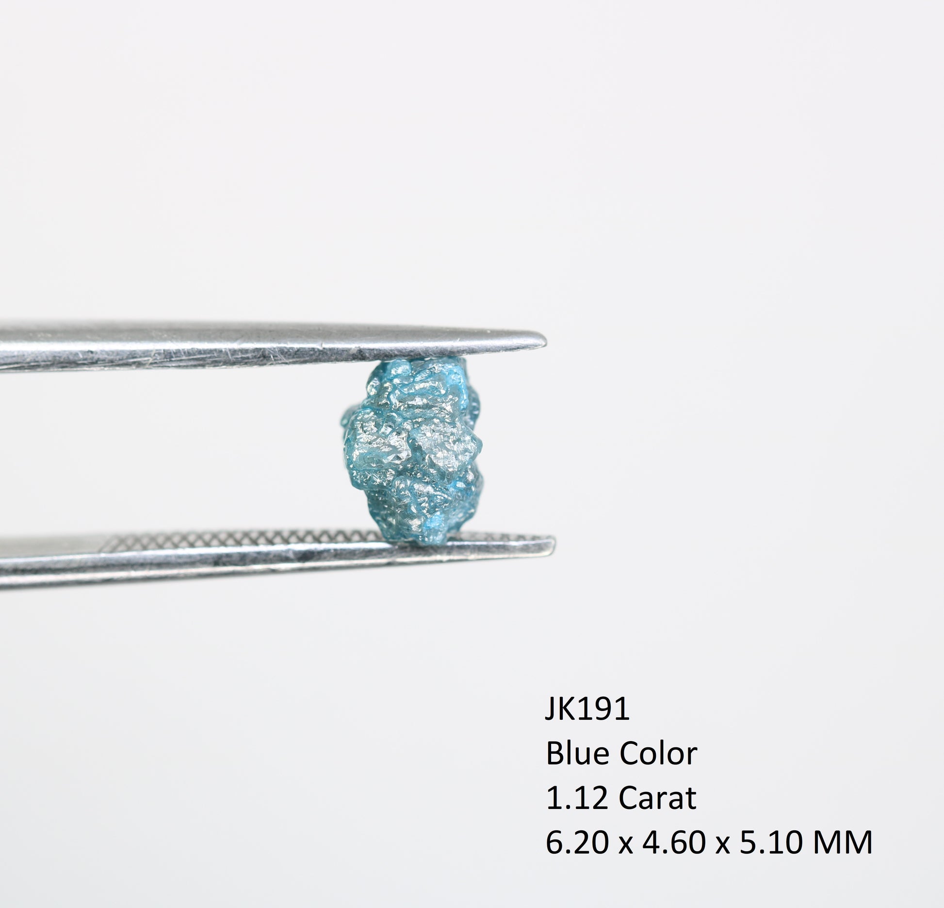 1.12 CT Blue Rough Raw Uncut Diamond For Engagement Ring - JayKrishna Diamond