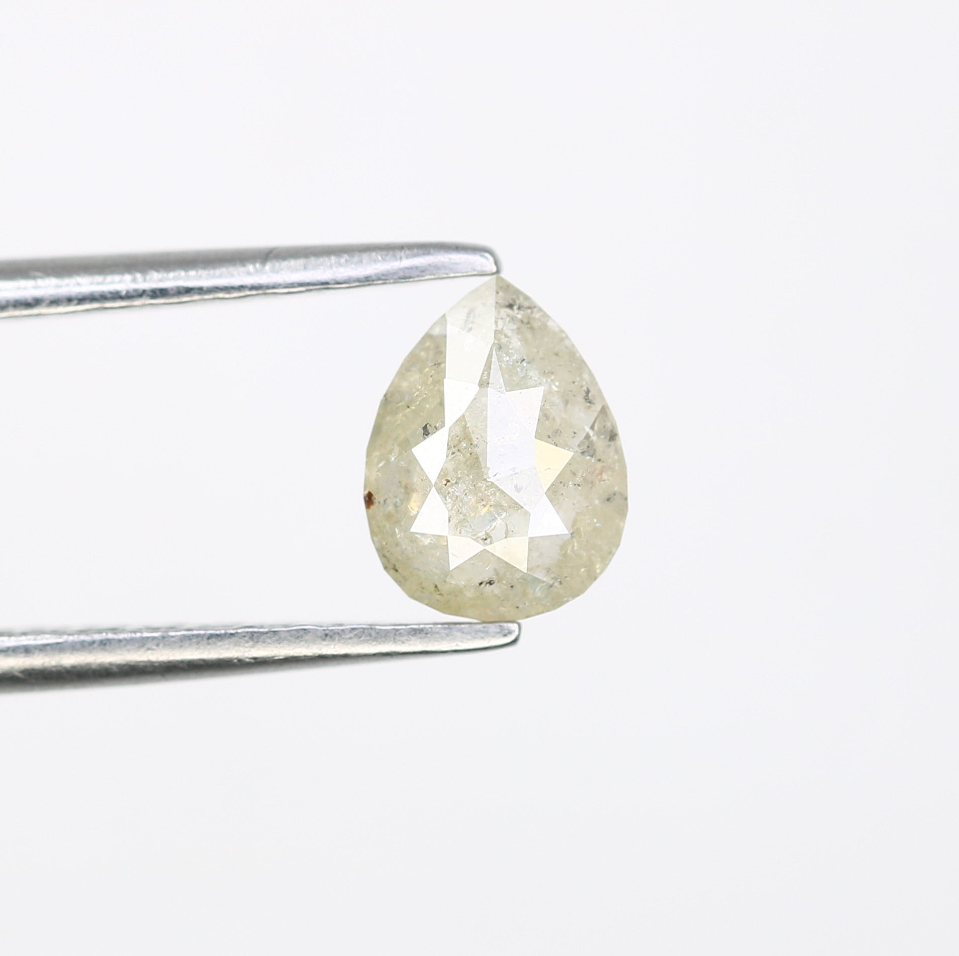 0.66 CT Natural Grey Pear Shaped Loose Diamond for Engagement Ring - Unique Gemstone for Custom Bridal Jewelry Designs - JayKrishna Diamond