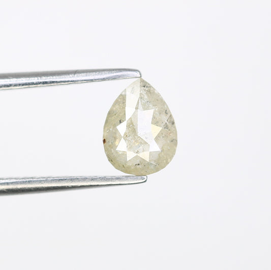 0.66 CT Natural Grey Pear Shaped Loose Diamond for Engagement Ring - Unique Gemstone for Custom Bridal Jewelry Designs - JayKrishna Diamond