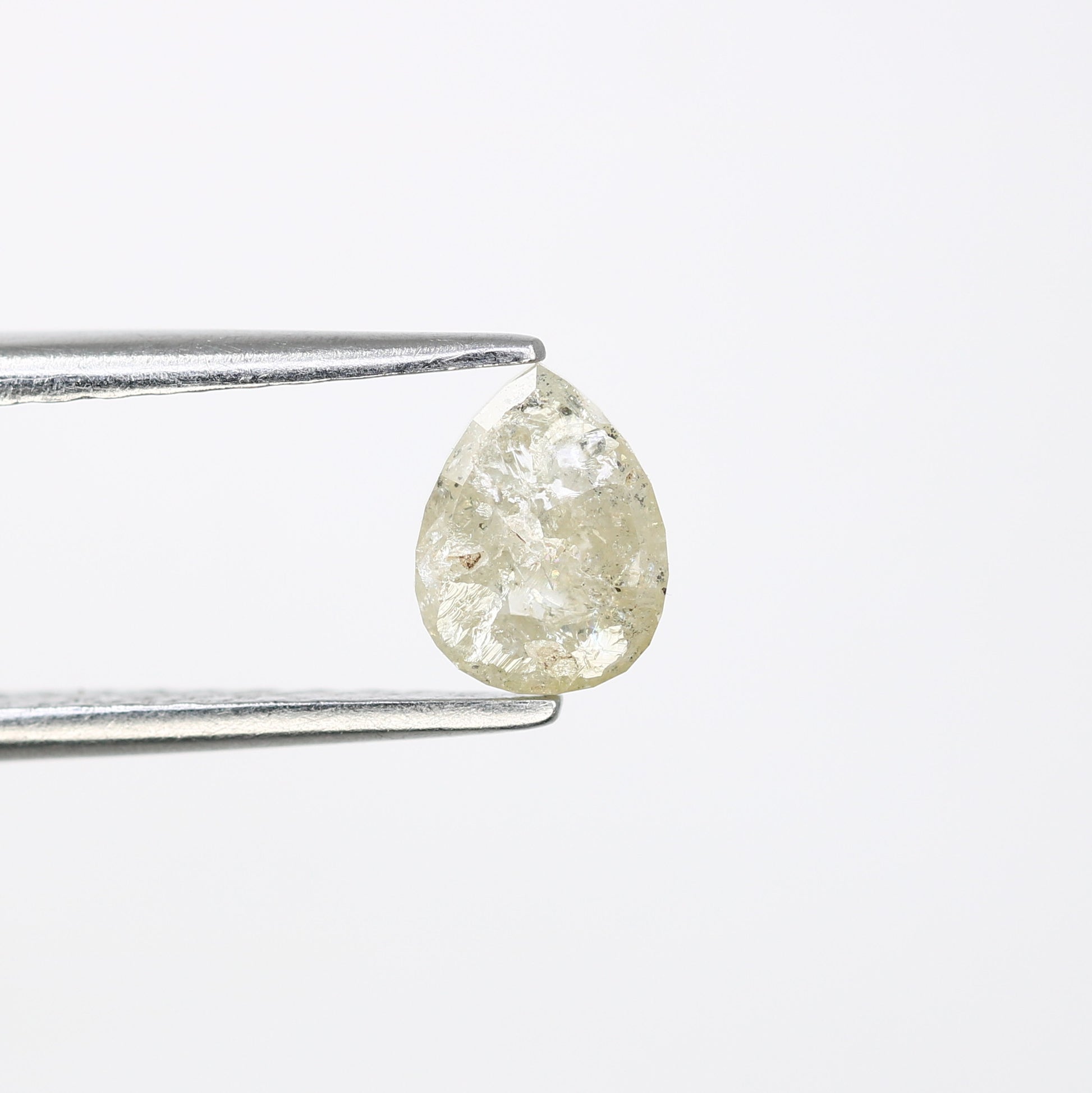 0.66 CT Natural Grey Pear Shaped Loose Diamond for Engagement Ring - Unique Gemstone for Custom Bridal Jewelry Designs - JayKrishna Diamond