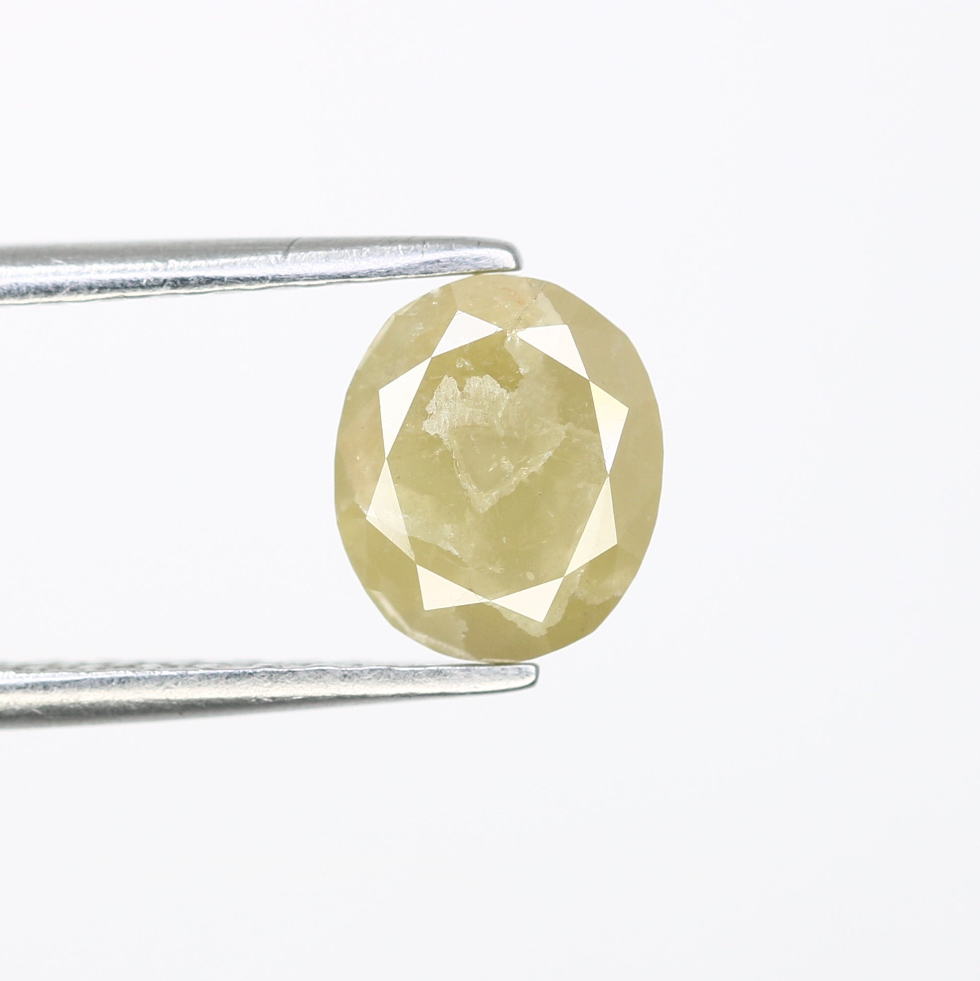 1.34 CT Oval Cut Green Loose Natural Diamond For Engagement Ring - JayKrishna Diamond