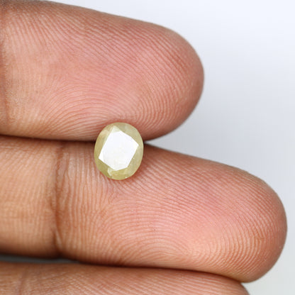 1.34 CT Oval Cut Green Loose Natural Diamond For Engagement Ring - JayKrishna Diamond
