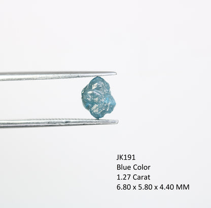 1.27 CT Uncut Blue Rough Raw Diamond For Engagement Ring - JayKrishna Diamond