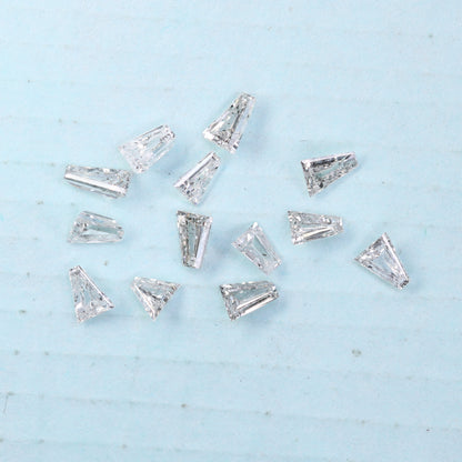 0.50 CT Salt and Pepper Tapered Shape Diamond For Engagement Ring - JayKrishna Diamond