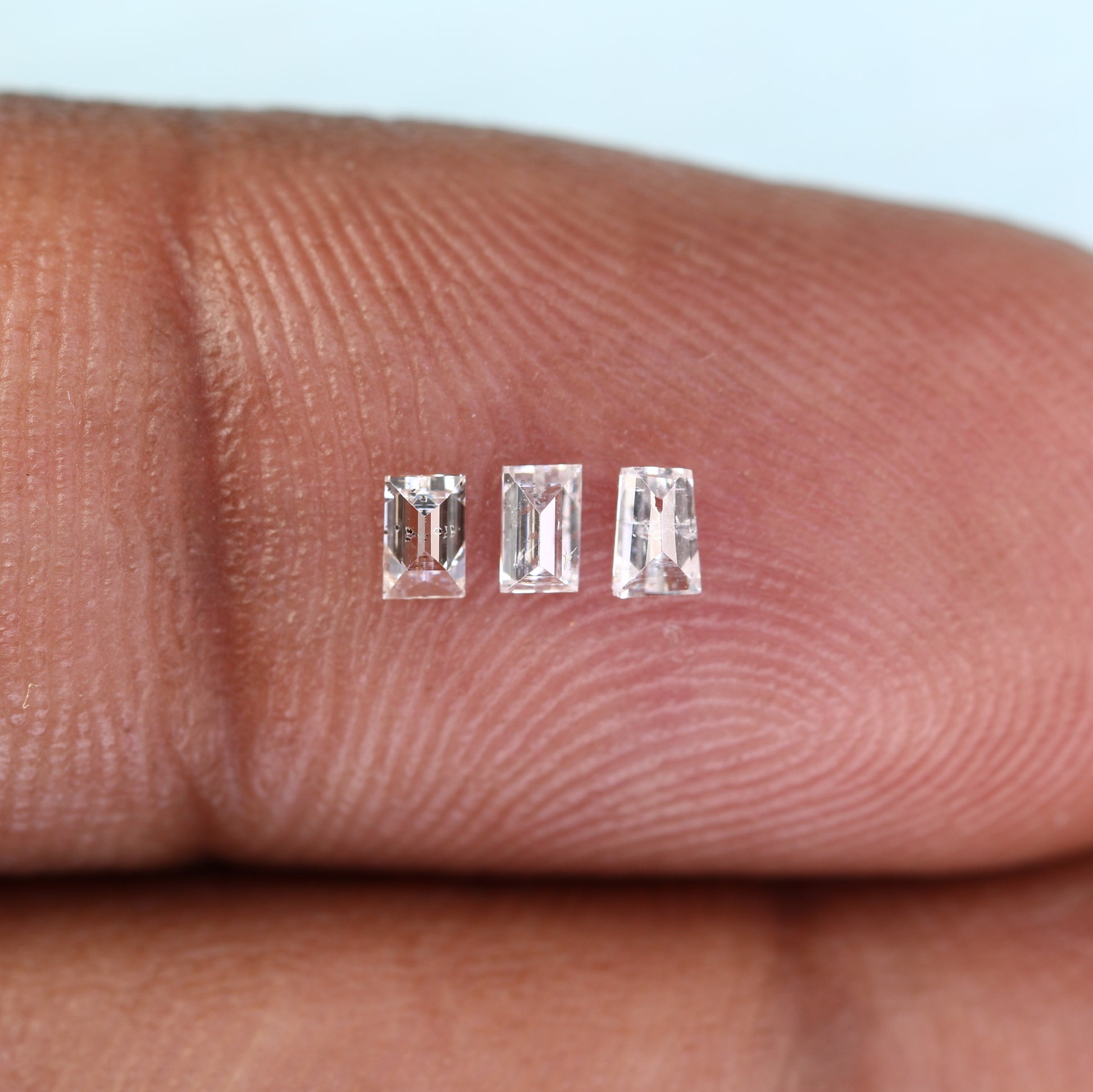 0.22 CT Salt and Pepper Baguette Shape Diamond – Perfect for Engagement Rings - JayKrishna Diamond