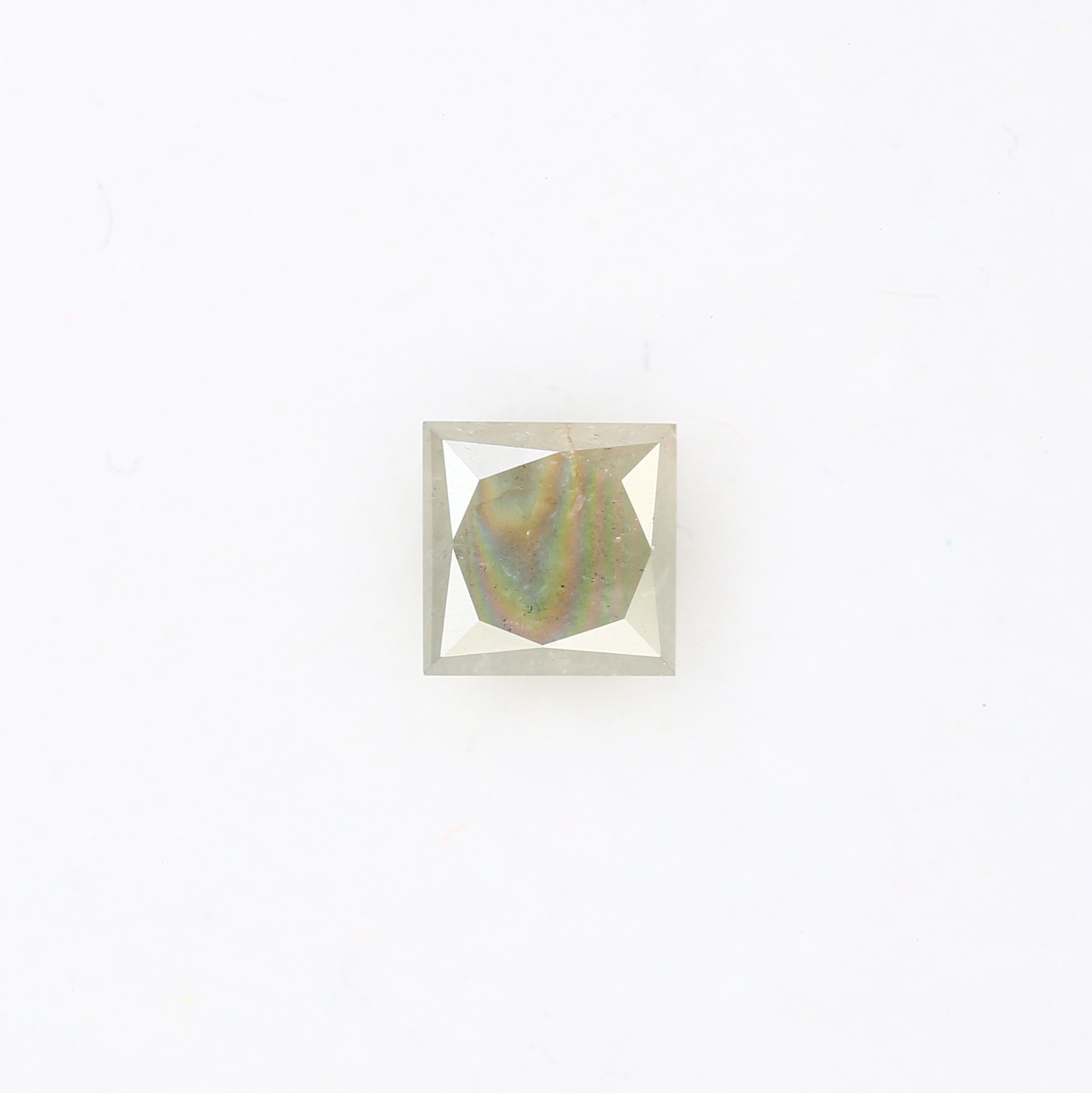 0.77 CT Grey Princess Shape Diamond For Engagement Ring - JayKrishna Diamond
