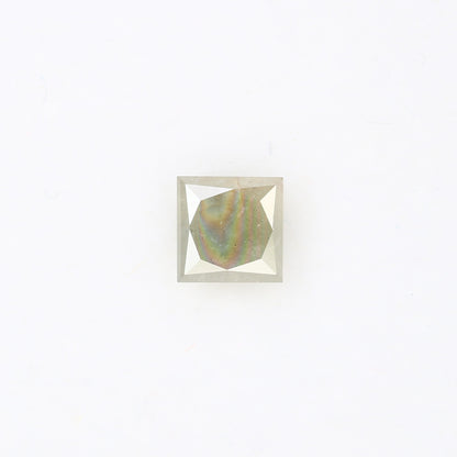 0.77 CT Grey Princess Shape Diamond For Engagement Ring - JayKrishna Diamond