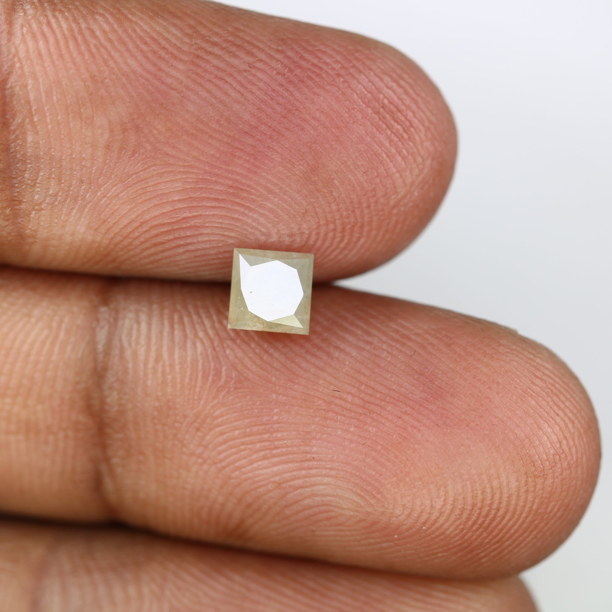 0.77 CT Grey Princess Shape Diamond For Engagement Ring - JayKrishna Diamond