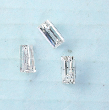0.22 CT Salt and Pepper Baguette Shape Diamond – Perfect for Engagement Rings - JayKrishna Diamond