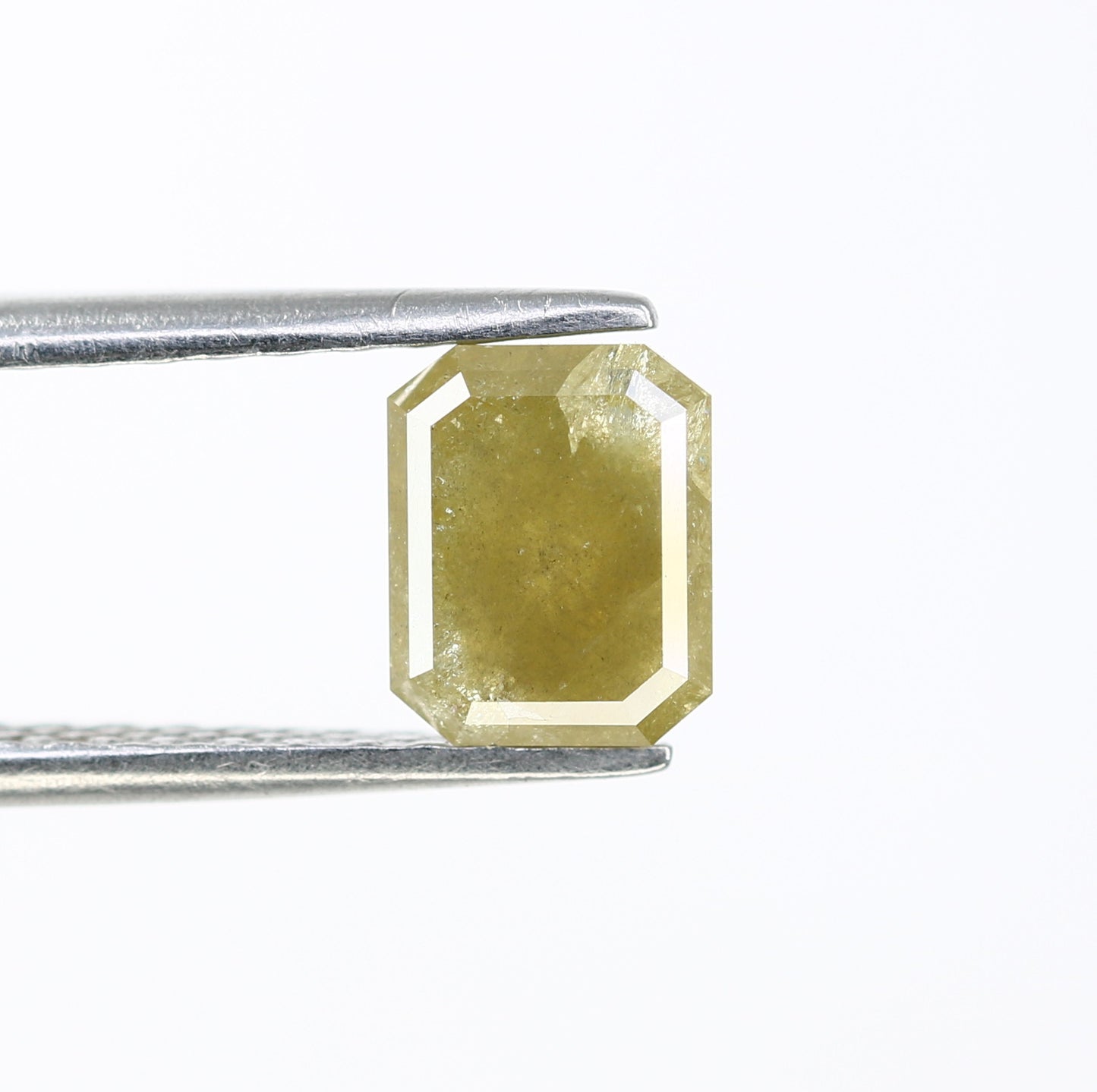 1.48 CT Emerald Cut Loose Green Diamond For Galaxy Ring - JayKrishna Diamond