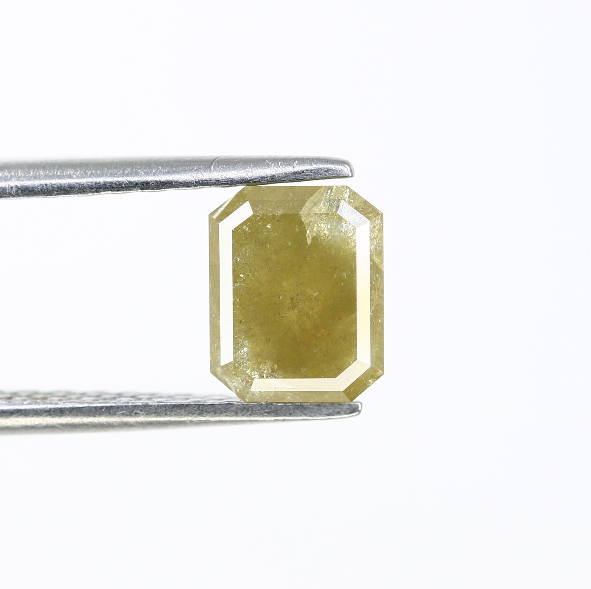 1.48 CT Emerald Cut Loose Green Diamond For Galaxy Ring - JayKrishna Diamond