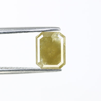 1.48 CT Emerald Cut Loose Green Diamond For Galaxy Ring - JayKrishna Diamond