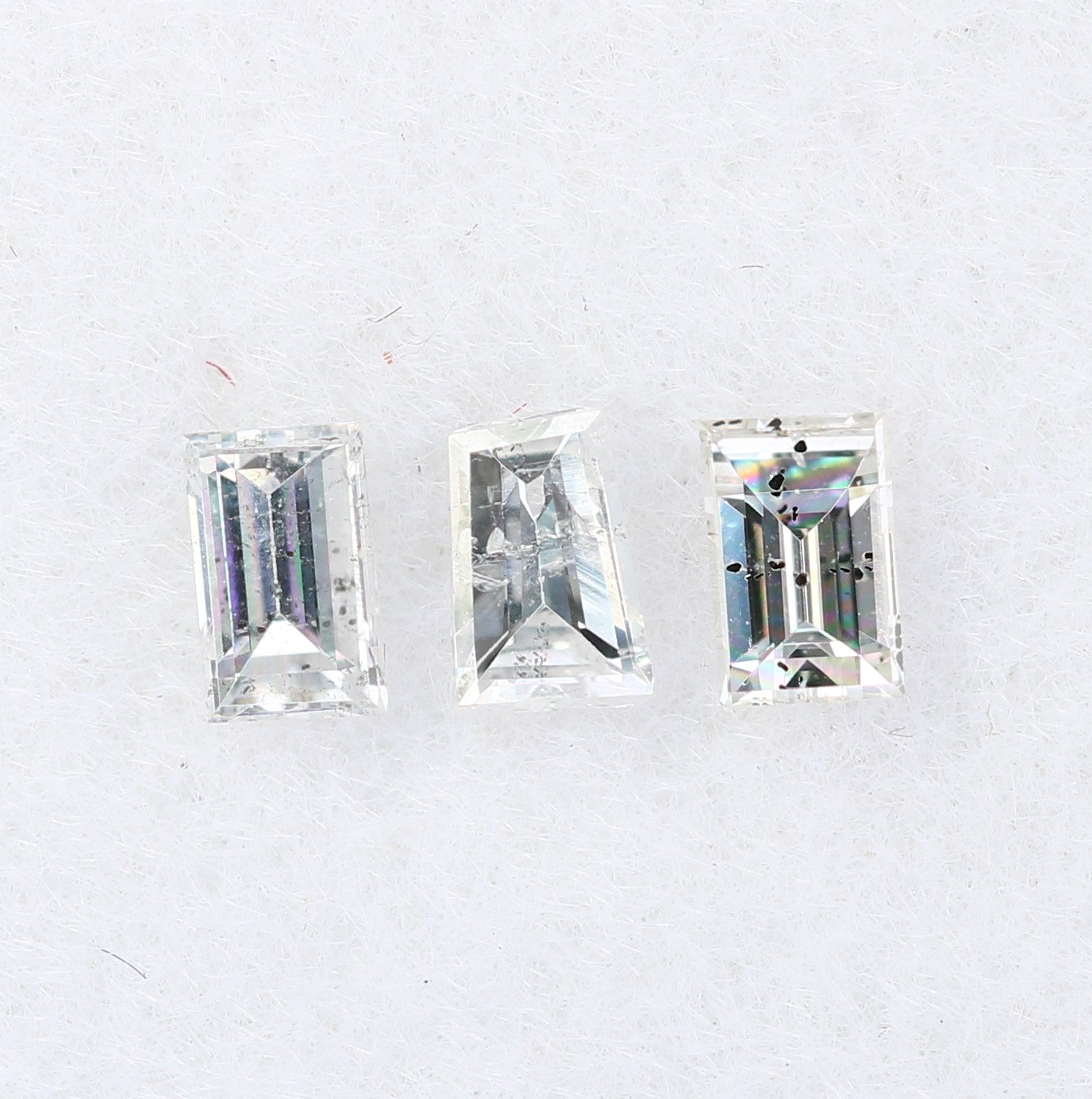 0.22 CT Salt and Pepper Baguette Shape Diamond – Perfect for Engagement Rings - JayKrishna Diamond
