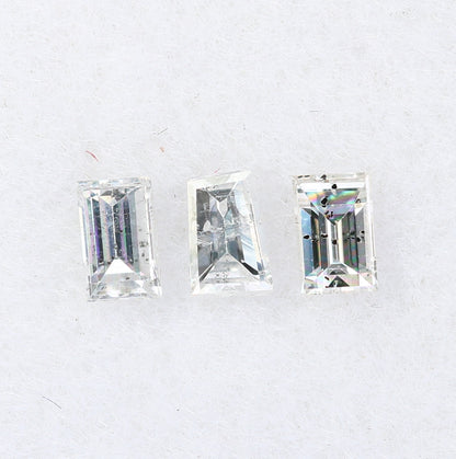 0.22 CT Salt and Pepper Baguette Shape Diamond – Perfect for Engagement Rings - JayKrishna Diamond