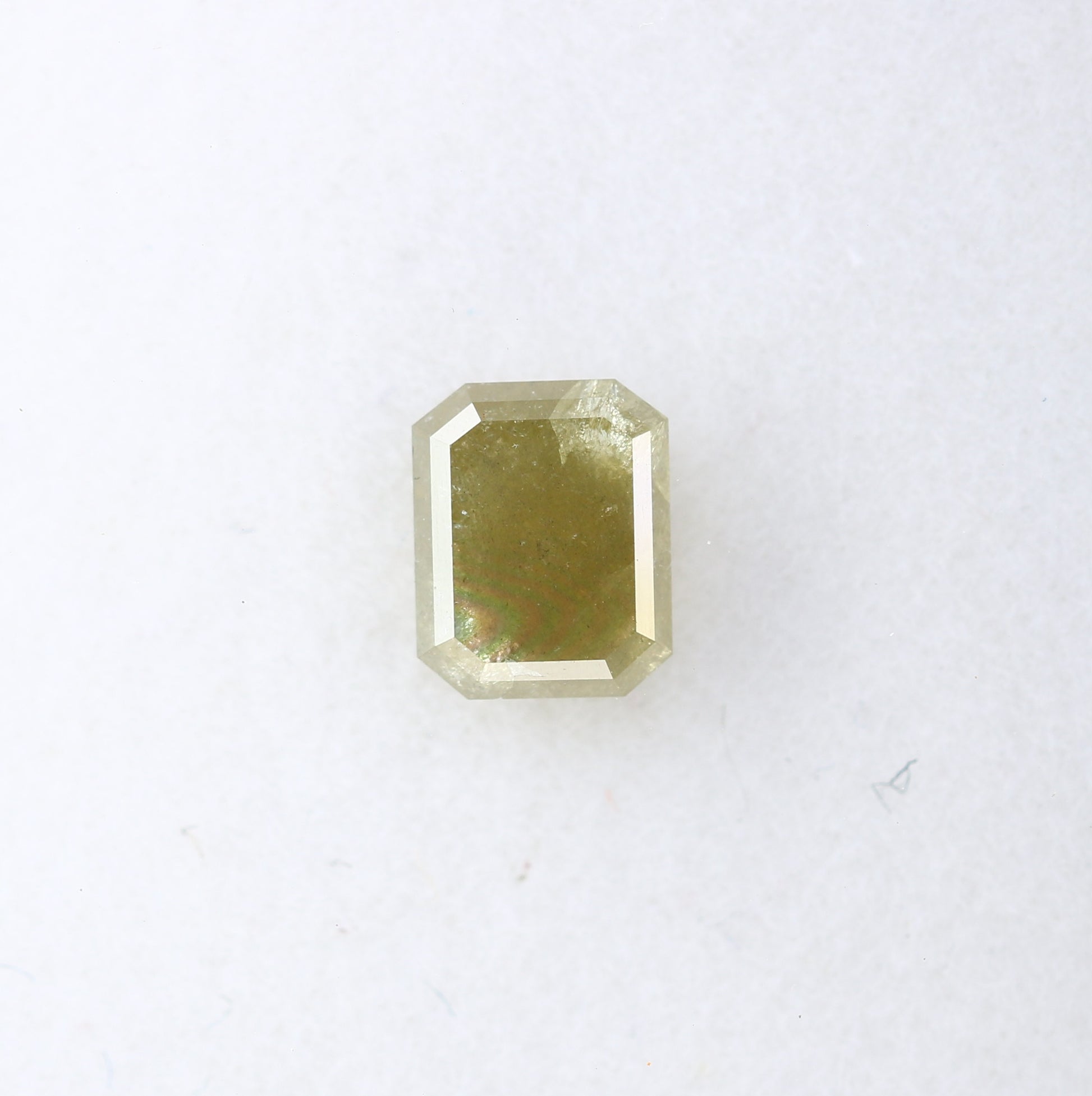 1.48 CT Emerald Cut Loose Green Diamond For Galaxy Ring - JayKrishna Diamond