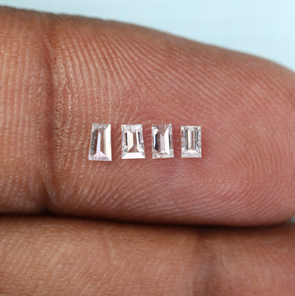 0.22 CT Salt and Pepper Baguette Cut Diamond – Ideal for Engagement Rings - JayKrishna Diamond