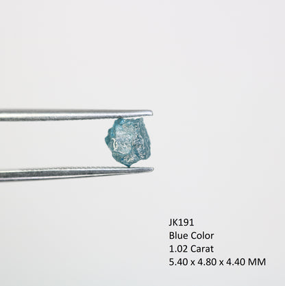 1.02 CT Raw Irregular Cut Rough Blue Diamond For Engagement Ring - JayKrishna Diamond