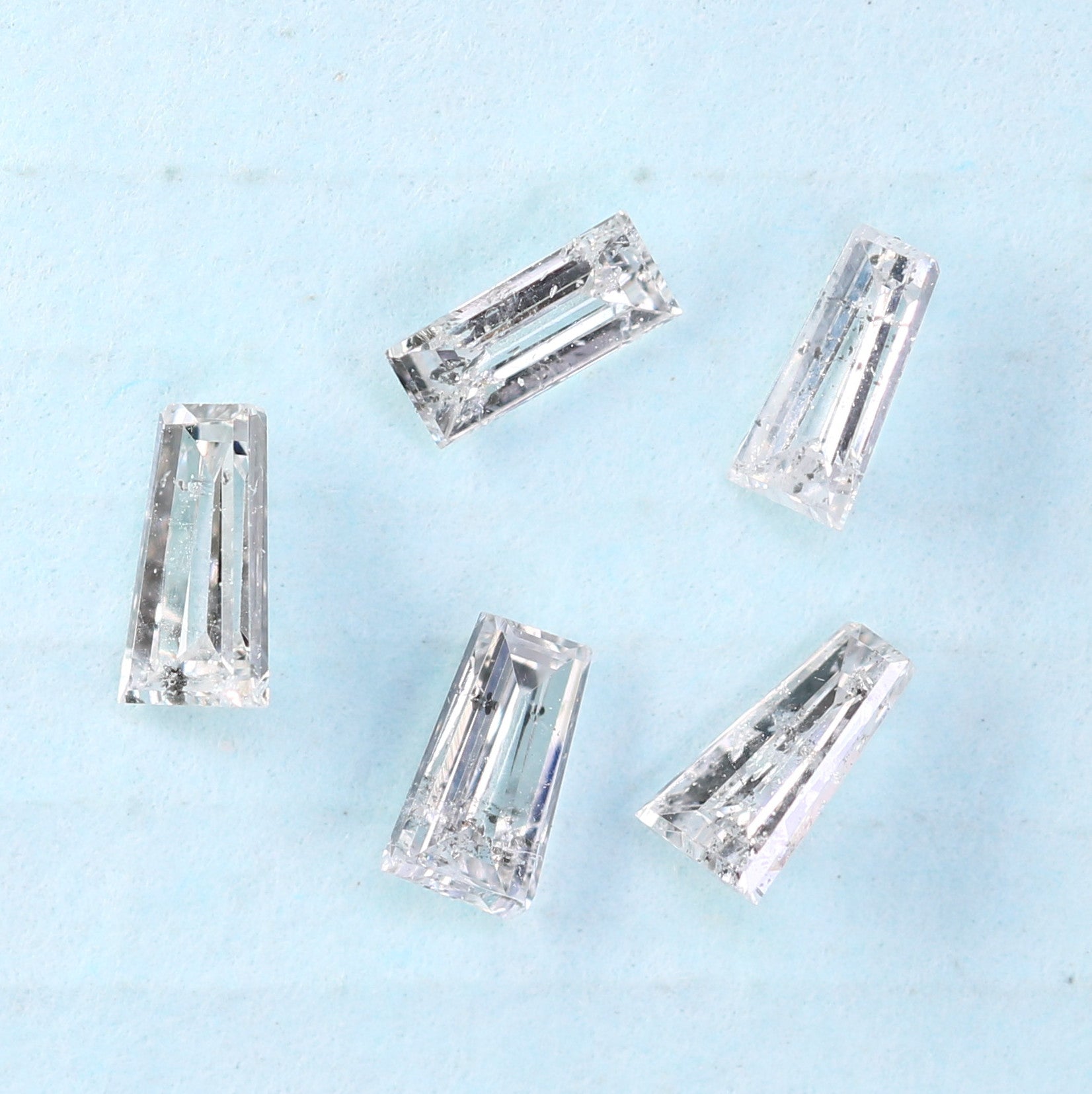 0.29 CT Baguette Shape Salt and Pepper Diamond – Perfect for Engagement Rings | Unique Salt and Pepper Baguette Diamond Jewelry - JayKrishna Diamond