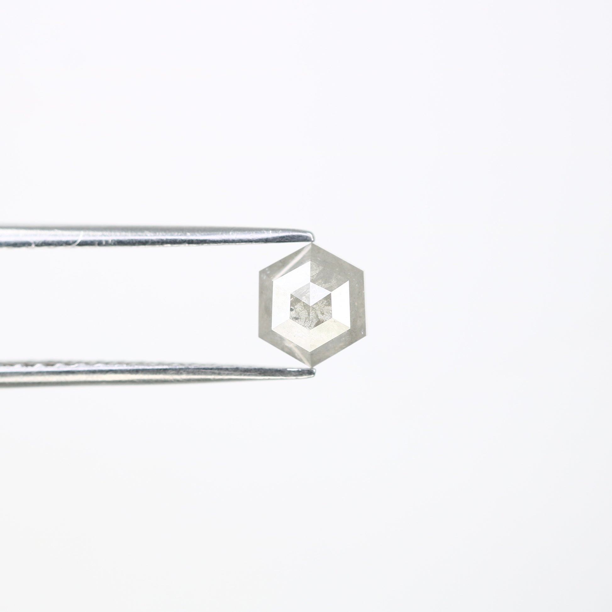 1.40 Carat Hexagon Shape Salt And Pepper Color Loose Diamond For Galaxy Ring - JayKrishna Diamond