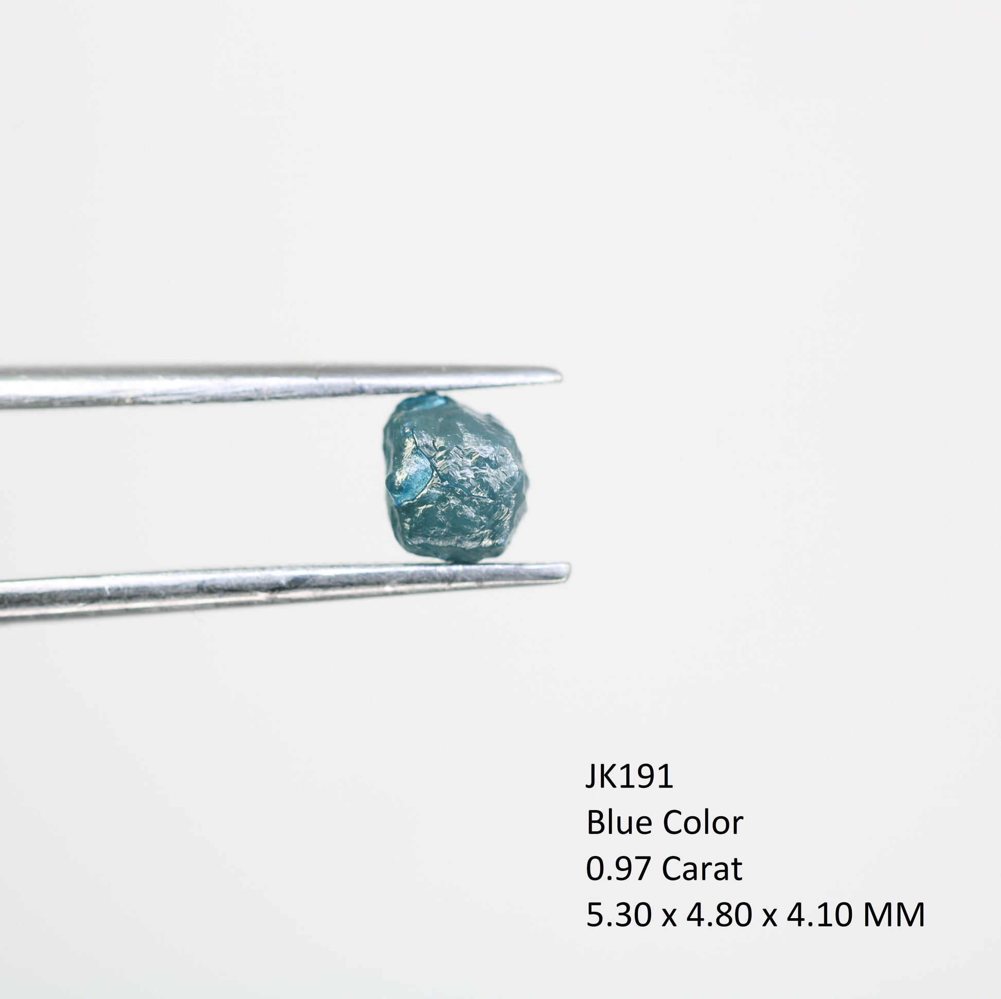 0.97 CT Blue Rough Raw Natural Diamond For Engagement Ring - JayKrishna Diamond