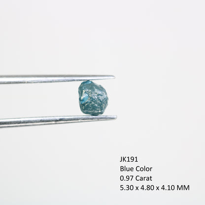 0.97 CT Blue Rough Raw Natural Diamond For Engagement Ring - JayKrishna Diamond