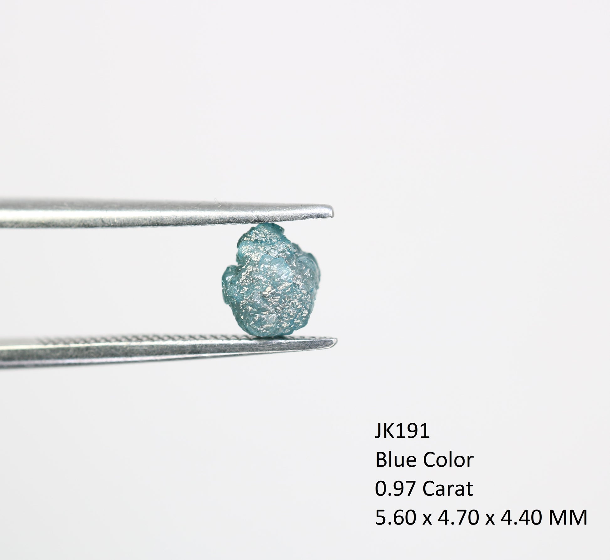 0.97 CT Irregular Cut Blue Rough Raw Natural Diamond For Engagement Ring - JayKrishna Diamond