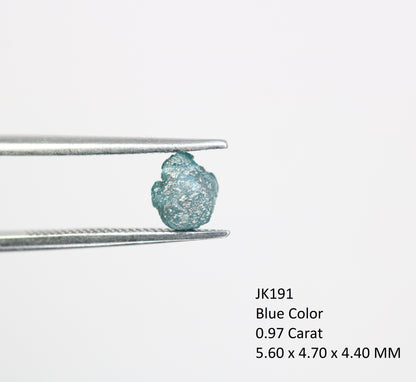 0.97 CT Irregular Cut Blue Rough Raw Natural Diamond For Engagement Ring - JayKrishna Diamond