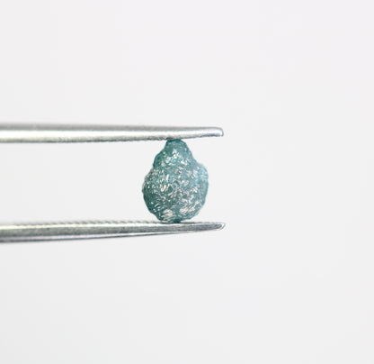 0.97 CT Irregular Cut Blue Rough Raw Natural Diamond For Engagement Ring - JayKrishna Diamond