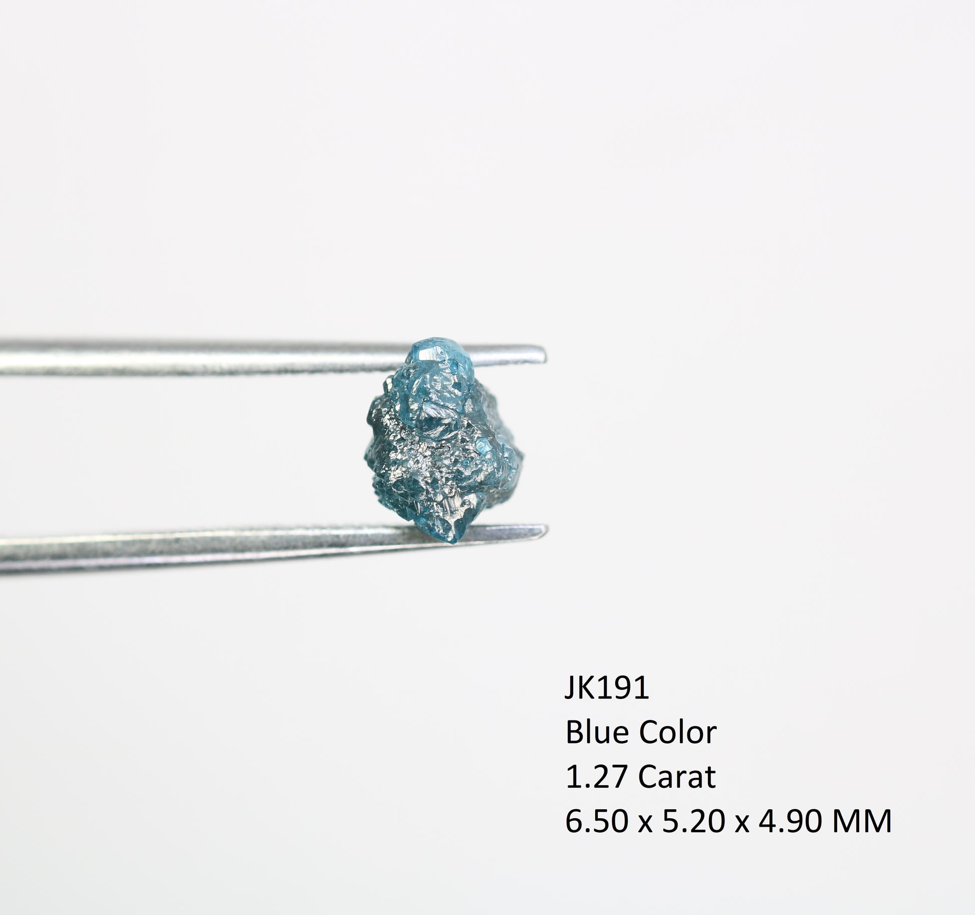 1.27 CT Blue Irregular Cut Rough Raw Natural Diamond For Engagement Ring - JayKrishna Diamond