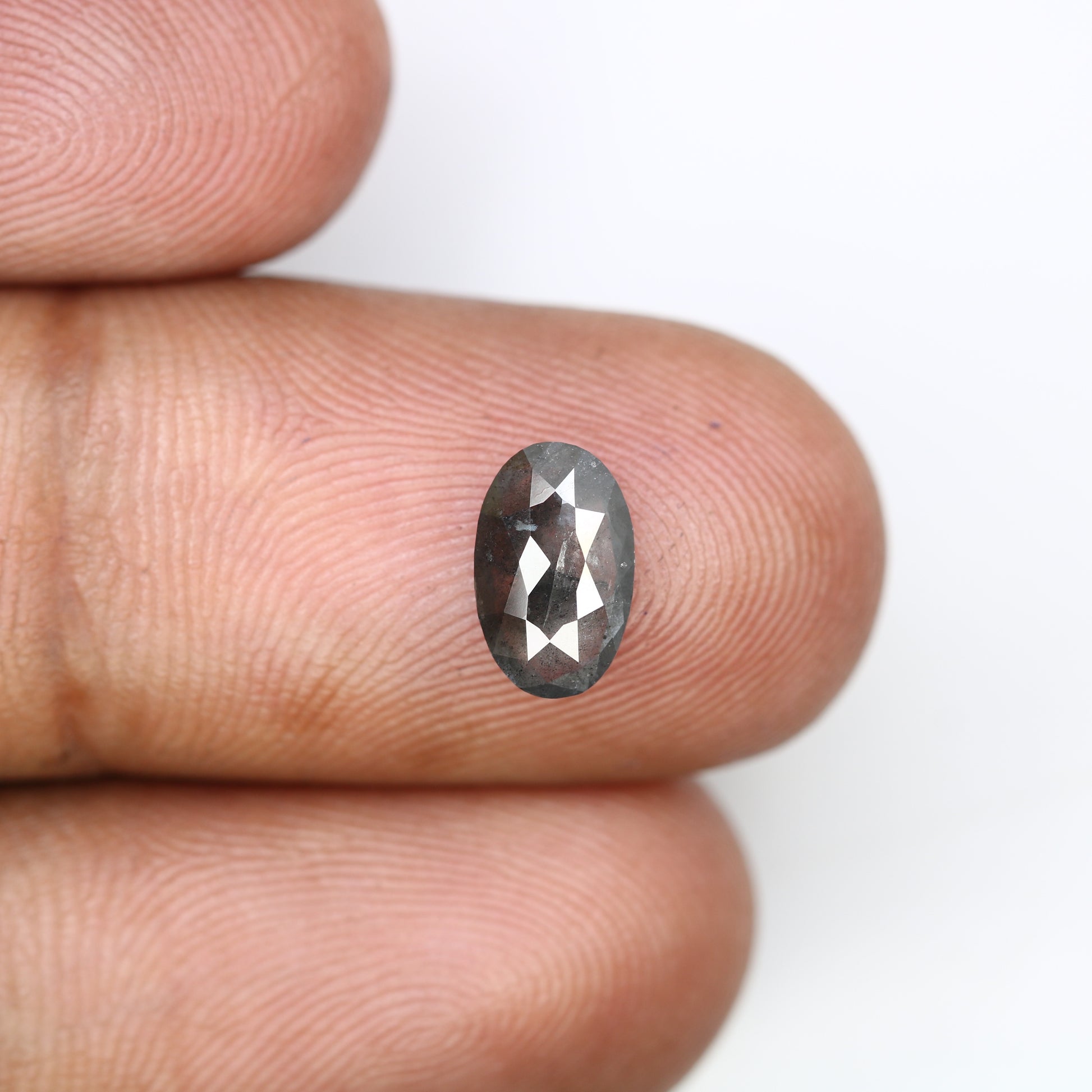 1.01 Carat Loose Oval Shape Natural Salt And Pepper Diamond For Engagement Ring - JayKrishna Diamond