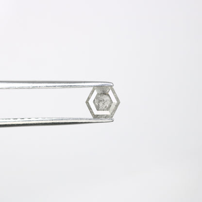 0.56 Carat Hexagon Cut Salt and Pepper Diamond – Unique Loose Gem for Alternative Engagement Rings - JayKrishna Diamond