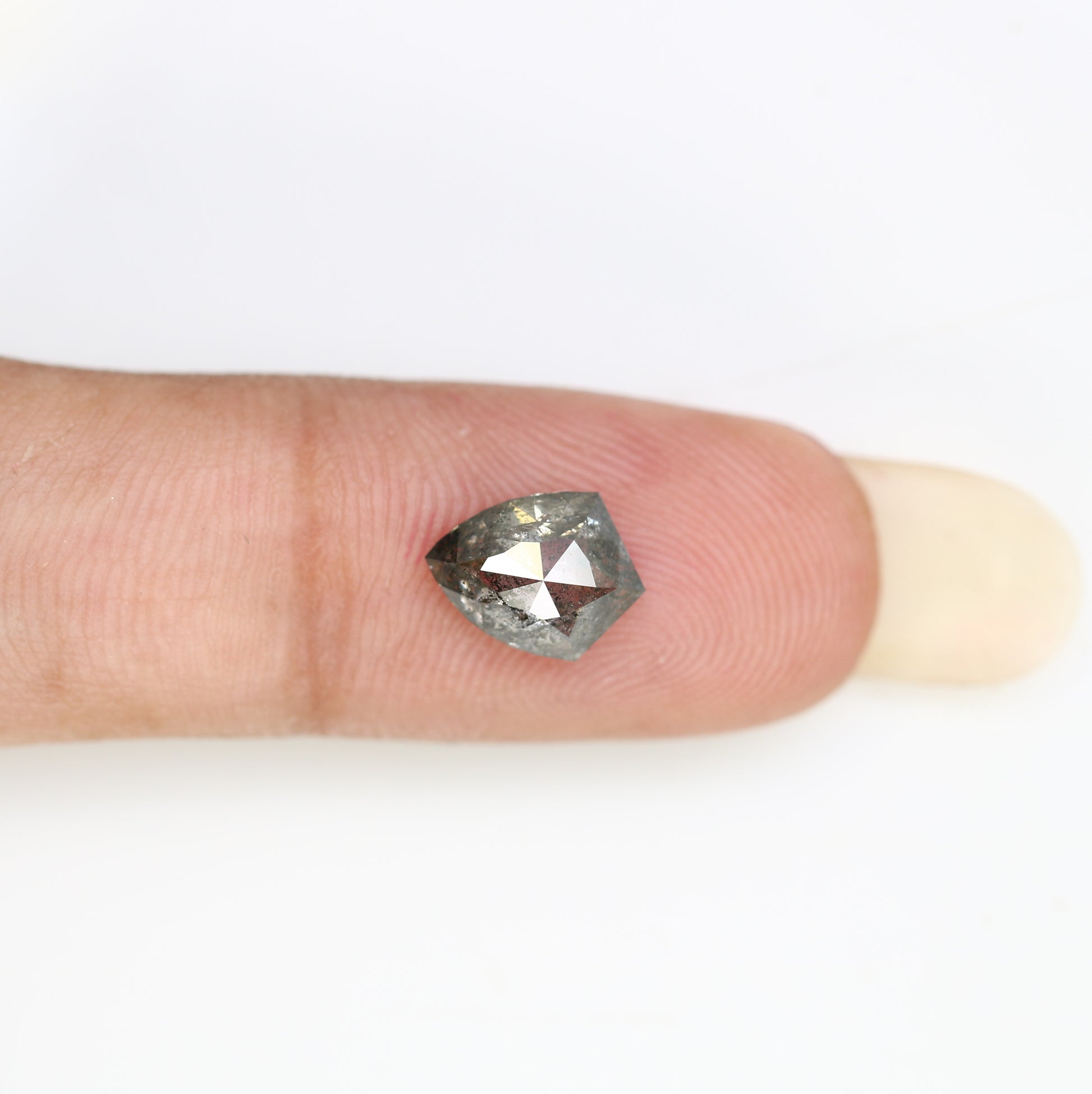 1.50 CT Salt And Pepper Geometric Shaped Diamond For Wedding Ring - JayKrishna Diamond