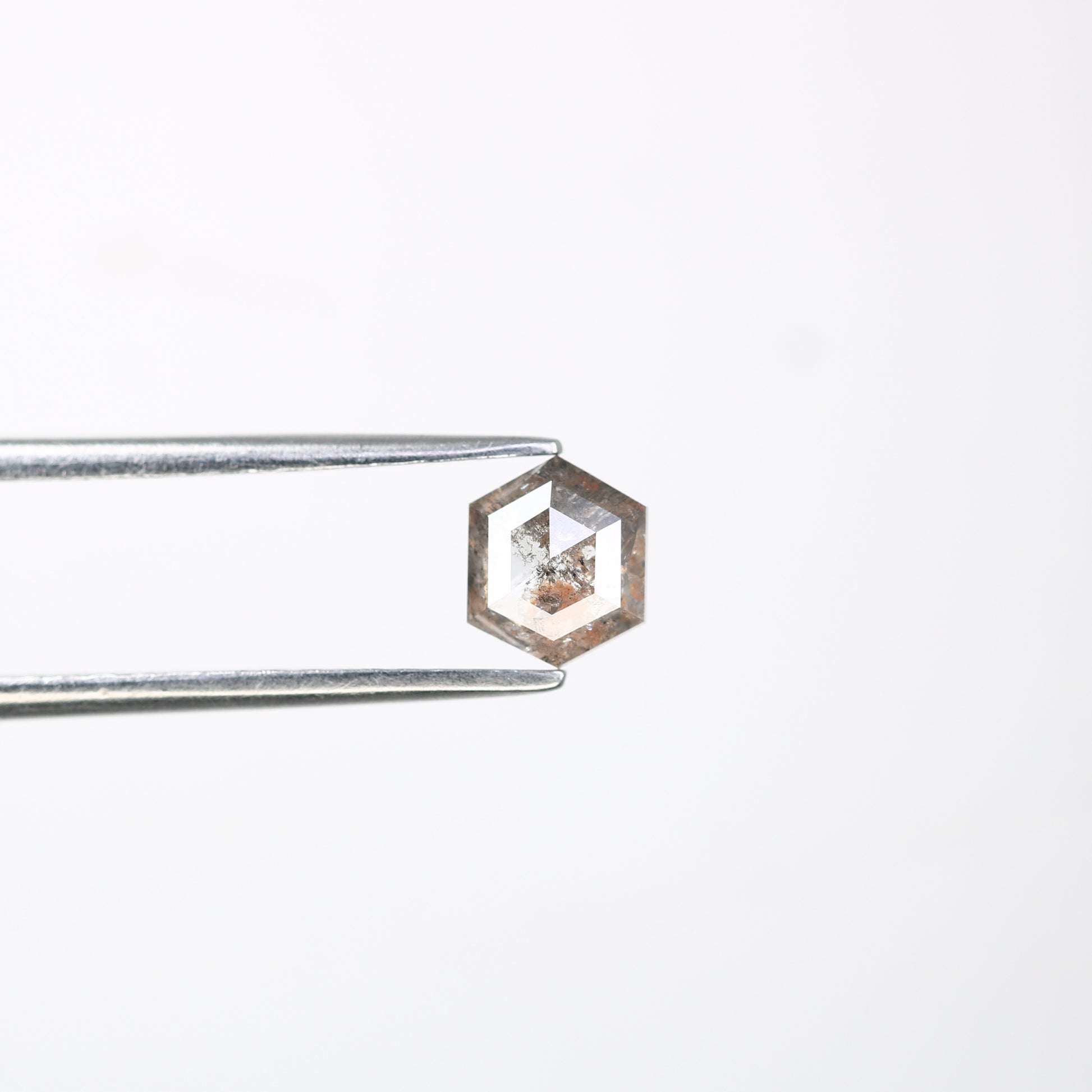 0.71 Carat Hexagon Shape Salt And Pepper Loose Diamond For Wedding Ring - JayKrishna Diamond