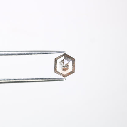 0.71 Carat Hexagon Shape Salt And Pepper Loose Diamond For Wedding Ring - JayKrishna Diamond