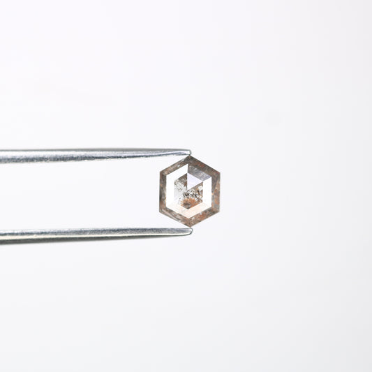 0.71 Carat Hexagon Shape Salt And Pepper Loose Diamond For Wedding Ring - JayKrishna Diamond