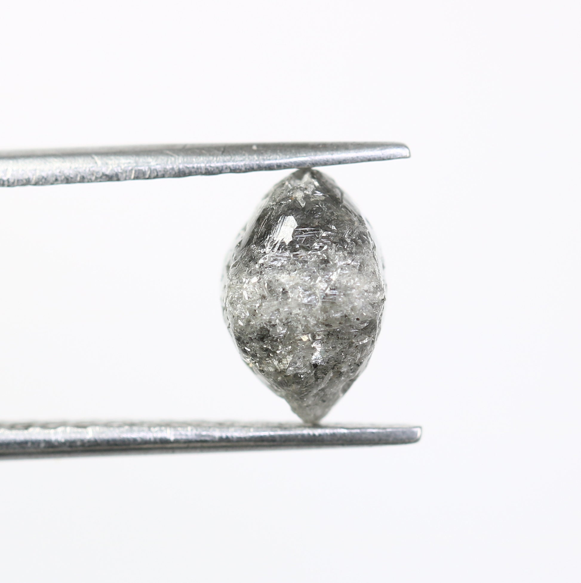 3.02 CT Rough Raw Uncut Salt And Pepper Diamond For Engagement Ring - JayKrishna Diamond