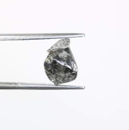 2.68 CT Raw Salt And Pepper Uncut Rough Diamond For Engagement Ring - JayKrishna Diamond