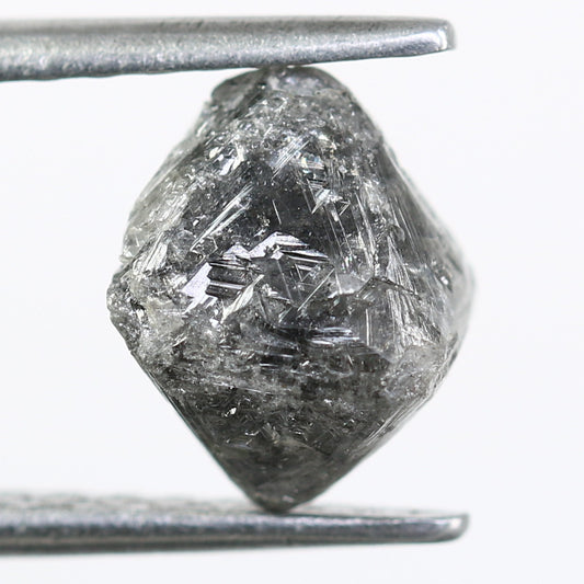 2.77 CT Salt And Pepper Raw Uncut Rough Diamond For Engagement Ring - JayKrishna Diamond